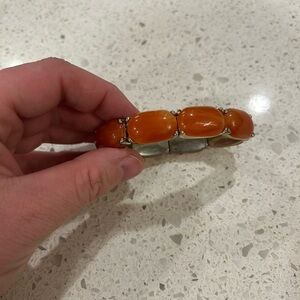 Orange Beaded Bracelet